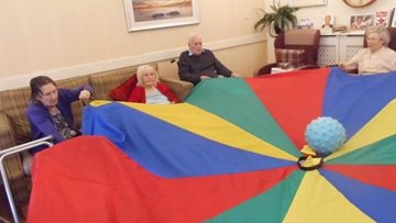 Sherwood Residents parachute into armchair exercises